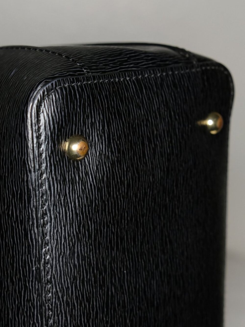 Authentic Lauren Ralph Lauren Saffiano Leather Mini Satchel, Black, 476699, GUC - Picture 11 of 15